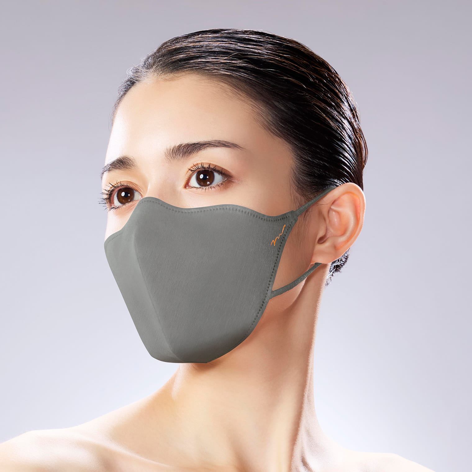  MATOI TONE UP MASK ソフトシルエット ダークグレー(S-3枚入り　¥1650)