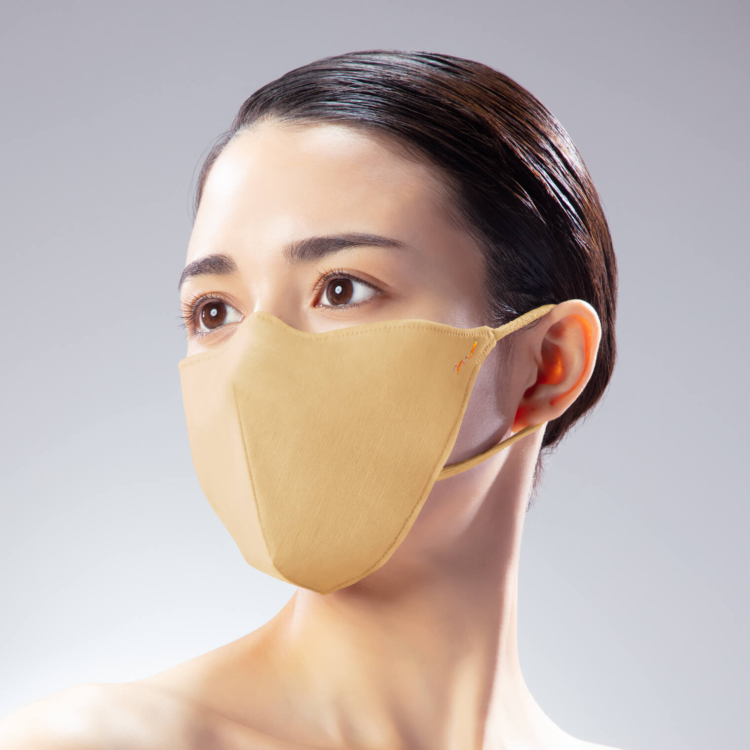  MATOI TONE UP MASK シャープシルエット キャメル(M-3枚入り　¥1650)
